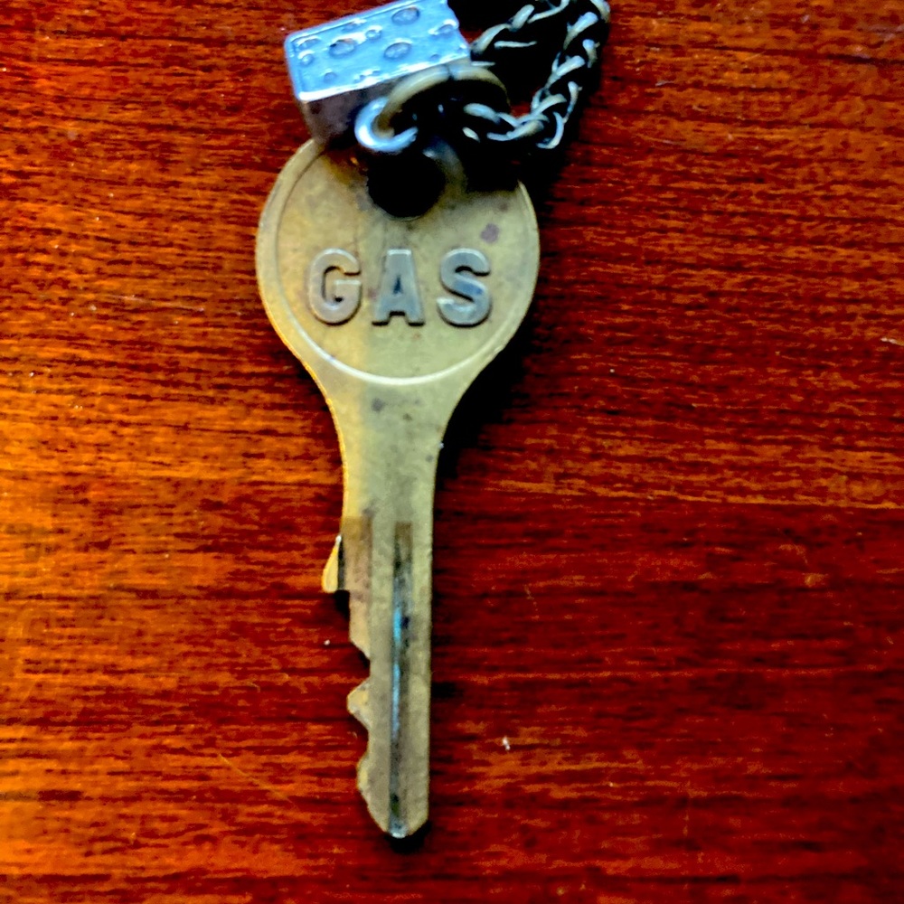 Up cycled gas key necklace